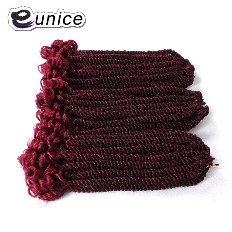 Eunice Hair For Braiding Syntheic Hair 20strands/pack 12 ġ Ϲٳ ƮƮ ߰ ũ Ombre Purple Crochet Briads